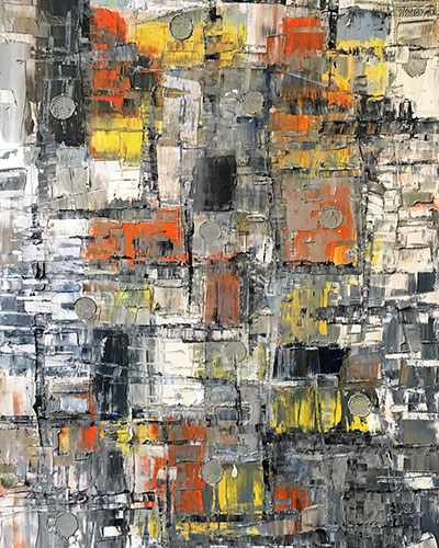 CITYSCAPE NO3, OIL ON