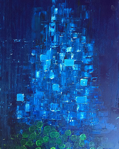 CITYSCAPE NO2, OIL ON