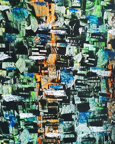 LAYERED NO 5/ OIL ON